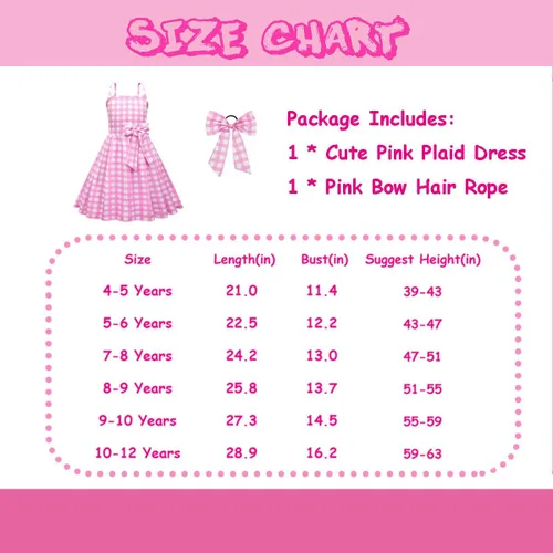 Vista 4 de CLASIVITY Lindo vestido de disfraz de muñeca para niñas con accesorios, 4-12 años