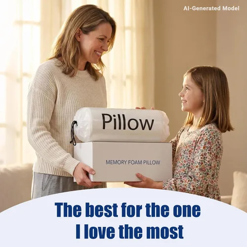 Vista 7 de Almohada cervical para el cuello, almohada de espuma viscoelástica