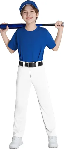 Vista 14 de QBK 2T 3T 4T 5T to 17 años Niños Pantalones de Béisbol Pantalones Pantalones de Softbol Niños Tee Ball Pantalones Negro