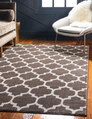 Vista 31 de Unique Loom Trellis Collection - Alfombra de área de Filadelfia, rectangular de 2 pies 2 pulgadas x 3 pies, color morado y marfil