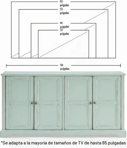 Vista 3 de Crosley Furniture Holbrook - Aparador tradicional