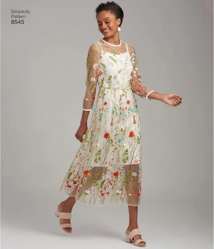 Vista 2 de Simplicity US8545P5 Patrones de costura para mujer, camisa, y camiseta sin mangas, tallas 12-20
