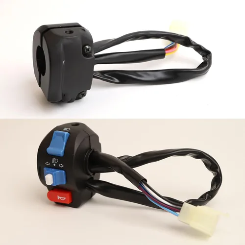 Vista 2 de Mokuo Conjunto de Control de Interruptor de Manillar de Aluminio de 7/8" 22mm Compatible con Sistema de Freno de Disco GY6 50cc 125cc 150cc 139QMB