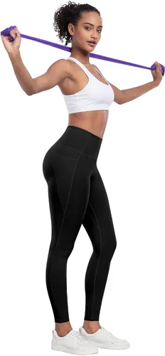 Vista 4 de LZYVOO - Leggings con bolsillos para mujer, 6 paquetes, pantalones de yoga de cintura alta suaves con control de abdomen para entrenamiento