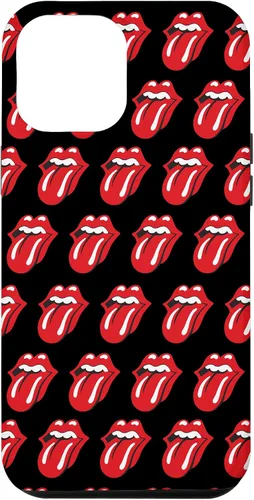Vista 26 de Rolling Stones Classic Tongue Logo Repeat - Carcasa para iPhone 17, color negro