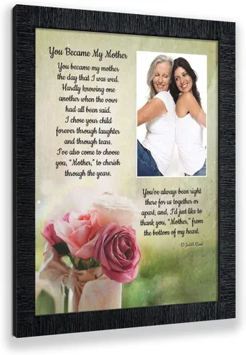 Vista 31 de Crossroads Home Décor Regalos para suegra - Regalos de nuera, You Became My Mother 7346BW