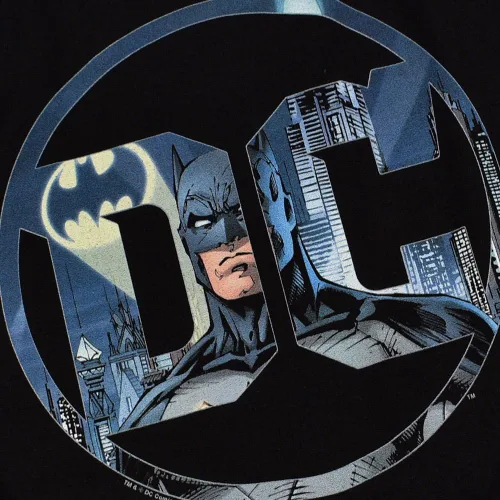 Vista 5 de Sudadera con capucha y calcomanías con logotipo de Batman (L), Batman