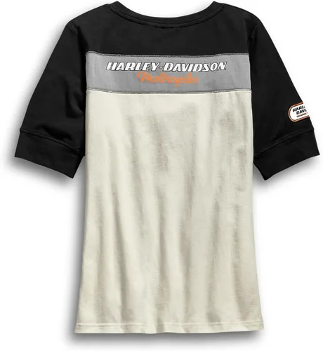 Vista 2 de Harley-Davidson H-D Racing Henley de manga corta para mujer, 99136-19VW