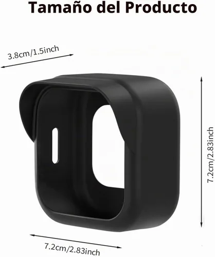 Vista 2 de Tonton Funda de silicona para Blink Outdoor 4/2K+, resistente a la intemperie, protección de silicona con capucha para cámara de seguridad