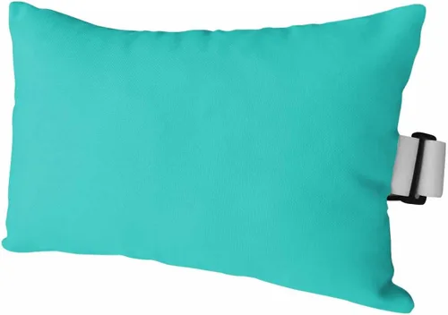 Vista 27 de Almohada para silla de playa para exteriores, color azul, para tumbona, almohada reclinable impermeable con banda elástica e insertos de almohada