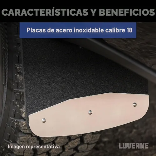 Vista 7 de LUVERNE 251034 Guardabarros Traseros Dually de Goma Texturizada de 20 x 23 Pulgadas, Select Ram 3500, Negro