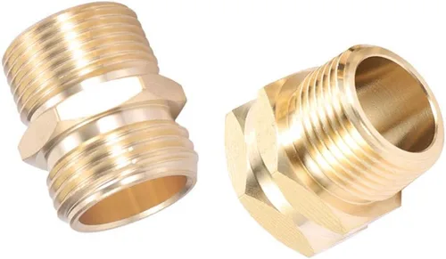 Vista 7 de Adaptador de manguera de jardín, conector macho GHT de 3/4 pulgadas x 1/2 pulgada NPT macho con conector macho de 3/4 pulgadas GHT hembra x 1/2