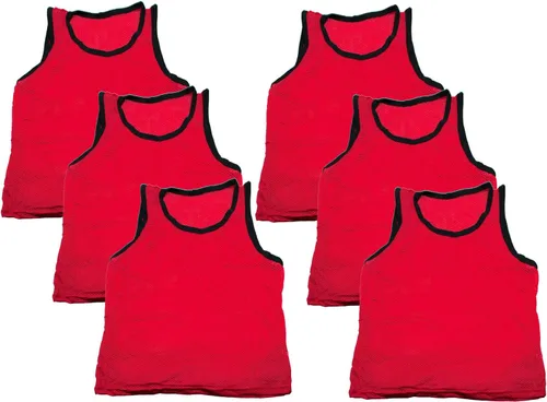 Vista 13 de BlueDot Trading Adult & Youth Scrimmage Training Vests for Soccer, Basketball & More – Available in 1, 6, 12, 24 Packs Naranja