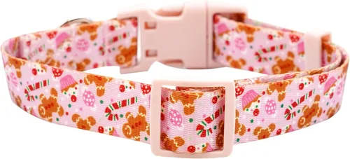 Vista 3 de Elegant little tail Collar para perro, collar de Navidad ajustable para perros pequeños, medianos y grandes, collares suaves para cachorros