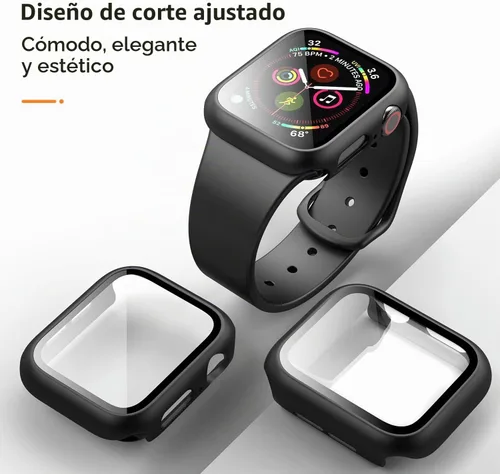 Vista 7 de Mugust Paquete de 3 fundas para Apple Watch Series 3 de 1.496 pulgadas (1.496 in), carcasa rígida de policarbonato con protector de pantalla