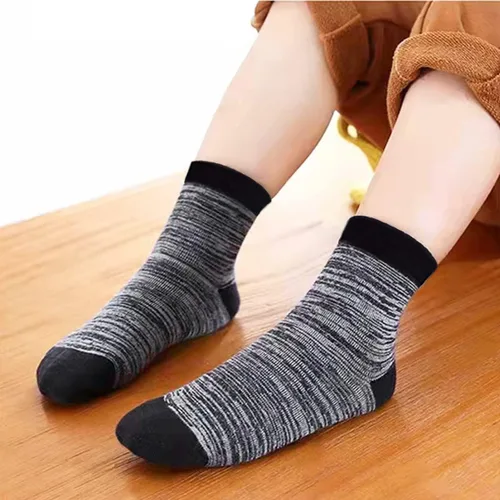 Vista 8 de Calcetines deportivos de corte medio para niños y niños, calcetines deportivos de pantorrilla para niños pequeños, jóvenes, 12 pares de calcetines
