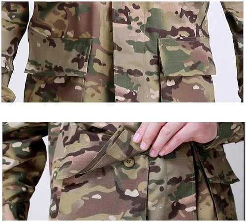 Vista 2 de Conjunto de pantalones de camisa de caza táctico BDU ropa de combate camuflaje uniforme de EE. UU