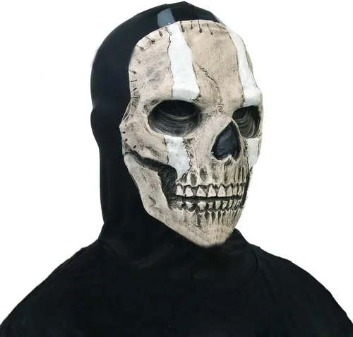 Vista 4 de UGLYAF Máscara de esqueleto, máscara de fantasma de Halloween Calavera-3