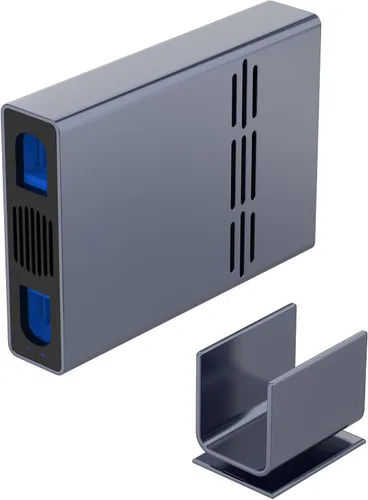 Vista 8 de IO CREST Caja USB tipo C de una sola bahía de 10 Gbps para HDD SATA de 2.5" y 3.5