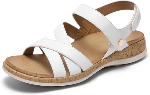 Vista 9 de Littleplum Sandalias ortopédicas para mujer con soporte de arco, cómodas sandalias planas, elegantes zapatos ortopédicos de verano para caminar