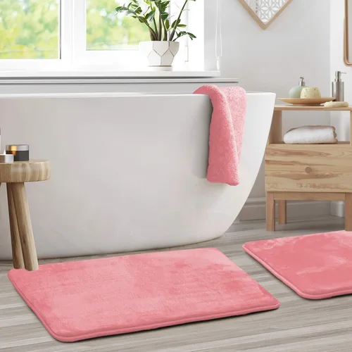 Vista 106 de Clara Clark Alfombra de Baño 24" x 17" - Alfombras de Baño, Tapete de Baño de Espuma Viscoelástica, Afelpado, Acogedor, Ultra Suave, Antideslizante