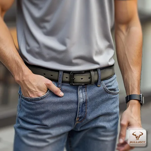 Vista 4 de BULLIANT Men Belt Multi Pack,Adjustable Leather Belt For Men Dress Casual Jeans Golf 1 38",Cut For Fit