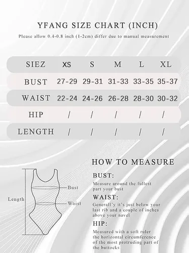 Vista 5 de YFANG Body básico sexy para mujer, sin mangas, con doble forro, ajustado