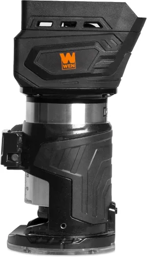 Vista 7 de WEN Enrutador compacto sin escobillas inalámbrico de 20 V Max con base fija (solo herramienta, batería no incluida) (20610BT)