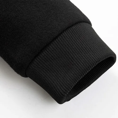 Vista 6 de Lu's Chic Men's Wool Coats Quilted Bomber Jackets Long Sleeve Slim Fit Cozy Spring Fall Top Thick Warm Pocket Casual Jackets
