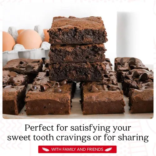 Vista 5 de Galletas de chocolate con chispas sin gluten y brownies de DAVID'S COOKIES - Postres de panadería gourmet ideales para un delicioso regalo de comida