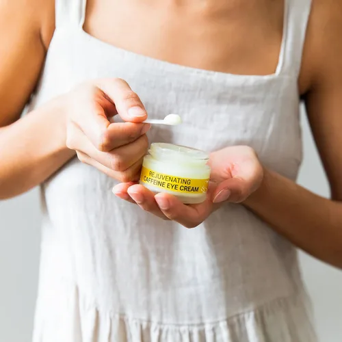 Vista 8 de Doppeltree Crema de cafeína para debajo de los ojos antienvejecimiento para hombres y mujeres, para arrugas, ojos hinchados y ojeras, iluminadora