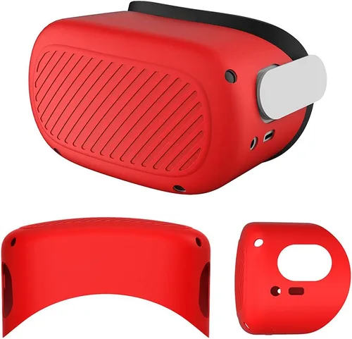 Vista 5 de Funda a prueba de polvo Carcasa protectora VR Accesorios Soft Fit para Oculus Quest 2 VR Gafas adecuadas para su equipo de realidad virtual