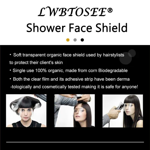 Vista 3 de Protector de ojos de plástico desechable, para microblading, maquillaje permanente, extensiones de pestañas, cirugía de cataratas de ojos, para ojos