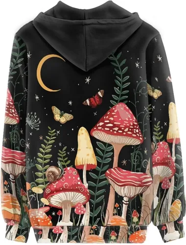 Vista 4 de Showudesigns Sudaderas con capucha y sudaderas con cremallera para mujer XS-5XL
