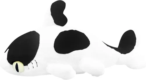 Vista 14 de Juguetes de peluche de Sharkitty, juguetes de peluche combinados de tiburón y gato (negro 27.5 pulgadas)