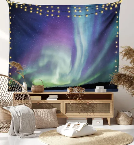 Vista 75 de Ambesonne Tapiz de arte afro, hombre negro fuerte con una corona de trazos impresión de pintura moderna, decoración de tela para colgar en la pared