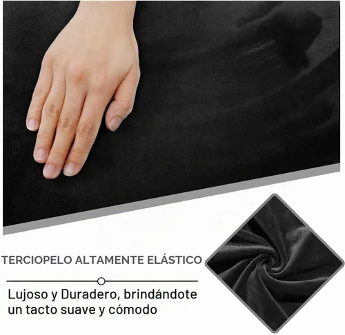 Vista 5 de ULTICOR Funda reclinable de terciopelo para sofá reclinable de 4 piezas, 1 asiento, fundas elásticas de terciopelo para sofá reclinable de 1 cojín