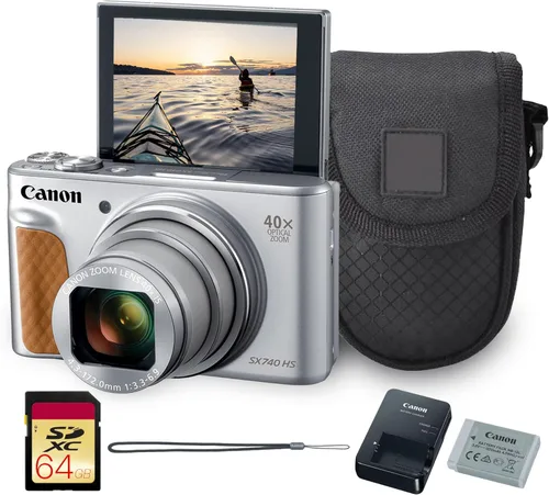 Vista 7 de Canon PowerShot SX740 HS - Cámara digital Sensor CMOS de 20.3 MP, zoom óptico 40x, video UHD 4K, Wi-Fi y Bluetooth Cámara compacta de apuntar