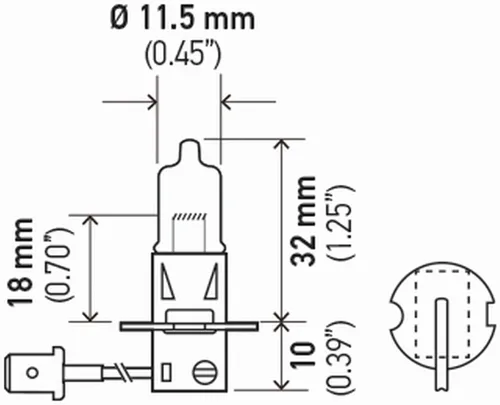 Vista 3 de HELLA H3 - Kit de ampolla doble de 2.0 TB de alto rendimiento, 12 V, 55 W, paquete de 2