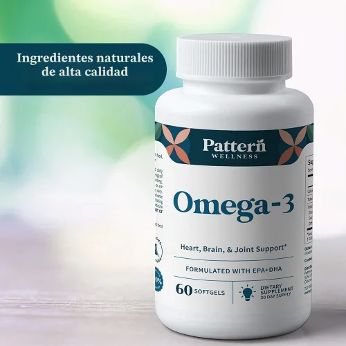 Vista 8 de Pattern Wellness Omega 3 cápsulas blandas - 60 cápsulas blandas