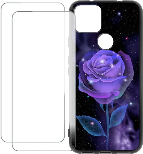 Vista 13 de Compatible with Google Pixel 5A 5G Case Colorful Custom Cover with 2 Pack Tempered Glass Screen Protectors - Shockproof Scratch-Resistant
