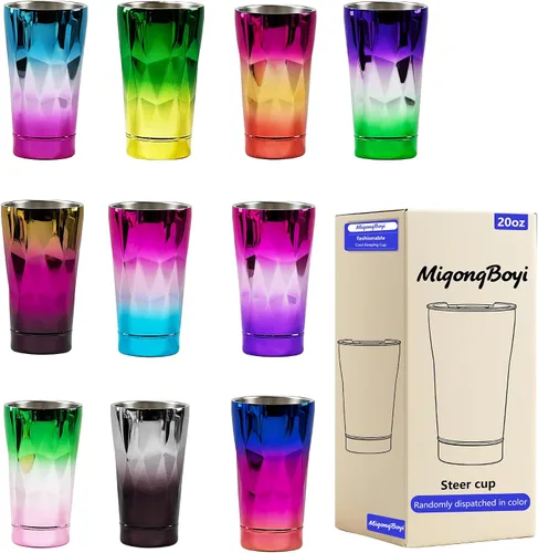 Vista 17 de Botella de agua aislada de 40 onzas, vaso de acero inoxidable 1 taza de agua reutilizable de acero inoxidable de doble pared sin BPA