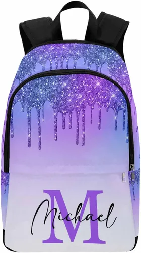 Vista 41 de MyPupSocks Mochila escolar personalizada con nombre personalizado mochila unisex, Multi 00, Personalizado