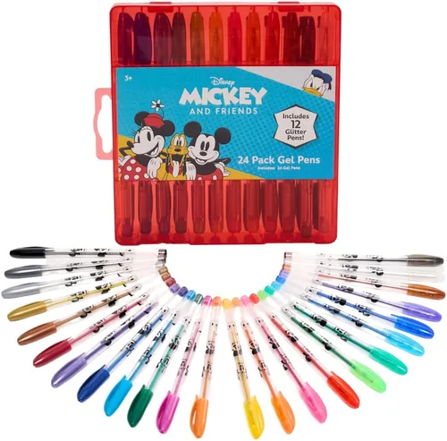 Vista 13 de Innovative Designs Beetlejuice - Juego de bolígrafos de gel para niños, paquete de 24 con bolígrafos de gel con purpurina, bonitos bolígrafos