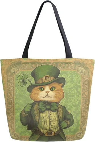 Vista 24 de Chic Funny Cute Pattern Big Handle Extra Large Shoulder Tote Bag for Beach Travel Weekender Gym Grocery Shopping