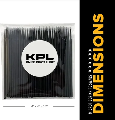 Vista 4 de Knife Pivot Lube - KPL - Hisopos de microfibra para el cuidado del cuchillo - Sondas de detalles de ultra precisión para cuchillo, suministros