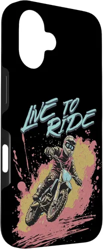 Vista 3 de Live to Ride Dirt Bike Motocross Racing Motorcycle Riding Case for iPhone 16