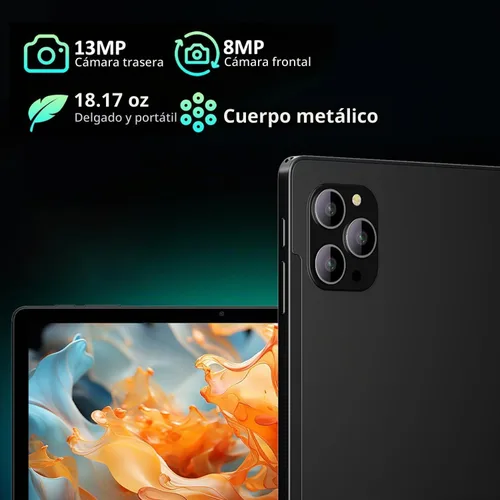 Vista 6 de Tableta, tabletas de 11 pulgadas, tableta Android 15 con teclado y ratón, T615 Octa-Core, 36 GB de RAM +256 GB ROM, Gemini AI, 8000 mAh, Widevine