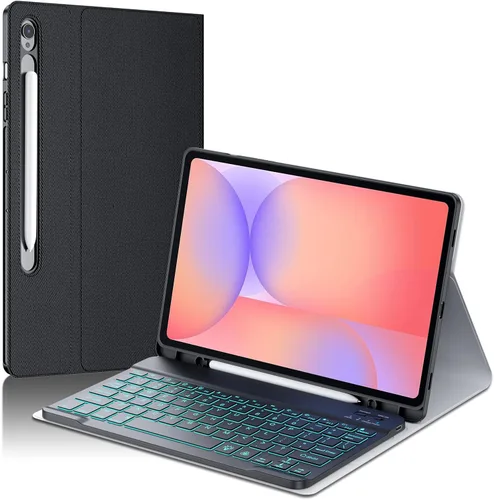 Vista 10 de JUQITECH Funda con teclado retroiluminado para Samsung Galaxy Tab S6 Lite de 10.4 pulgadas 2022/2020, Galaxy Tab S6 Lite SM-P610/P613/P615/P619