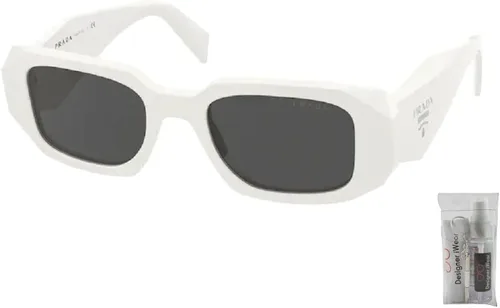 Vista 2 de Prada PR17WS Rectangle Sunglasses for Women BUNDLE With Designer iWear Complimentary Eyewear Kit